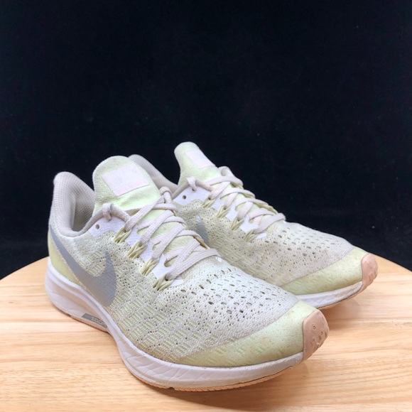 Nike Kid's Air Zoom Pegasus 35 (GS) Volt/White/Grey Sz 4.5Y AH3481-100 - Picture 4 of 10